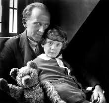 AA Milne and son