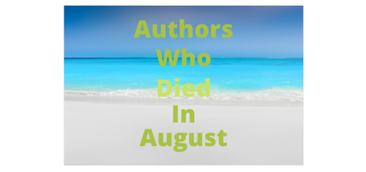 Feature Image - Authors who died in August