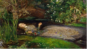 Ophelia by John Everett Millais painting