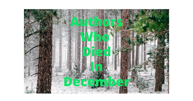 Feature Image - Authors who died in December