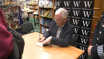 Mike at his book signing