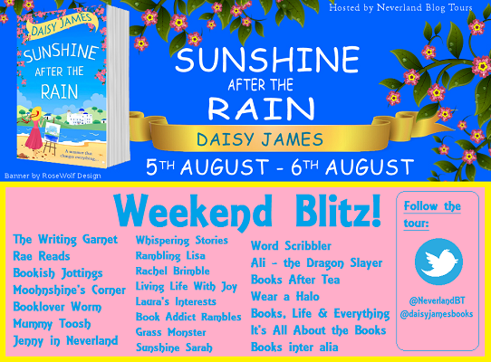 Blog tour Sunshine after the rain schedule