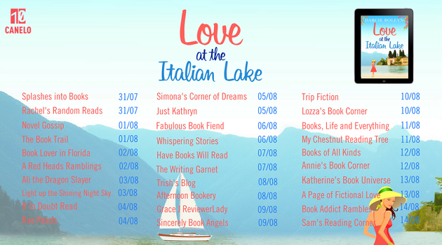 Love at the Italian Lake Blog Tour Header