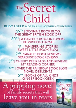 The Secret Child by Kerry fisher tour poster
