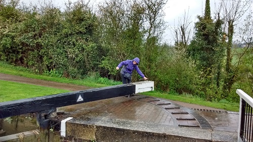 Julie at Lock Gate