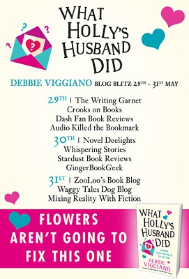 What Hollys Husband Did by Debbie Viggiano tour poster