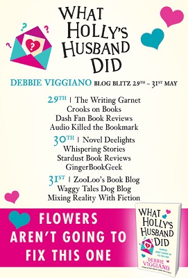 What Hollys Husband Did by Debbie Viggiano tour poster