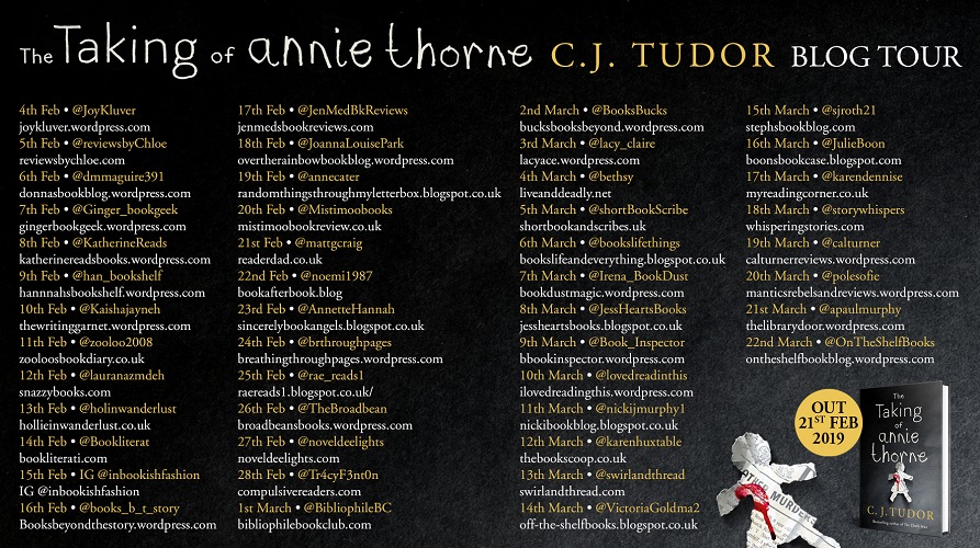 The Taking of Annie Thorne Blog Tour Banner