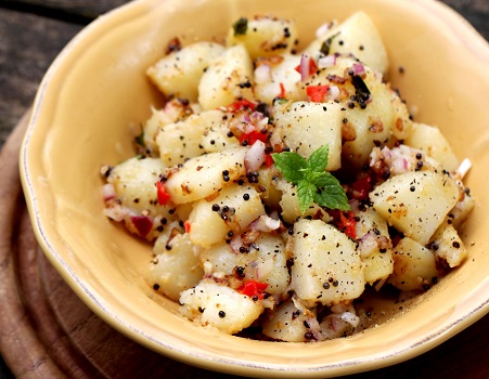 Well Seasoned Mint and Potato Salad