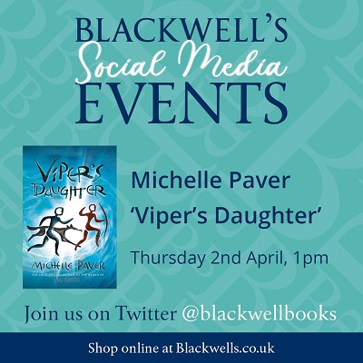 Vipers Daughter Michelle Paver social media event