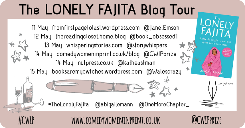 CWIP Blog Tour banner for The Lonely Fajita Twitter