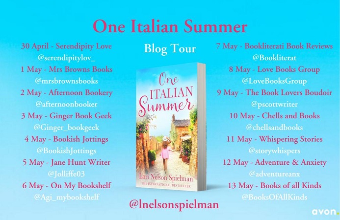 One Italian Summer Blog Tour poster