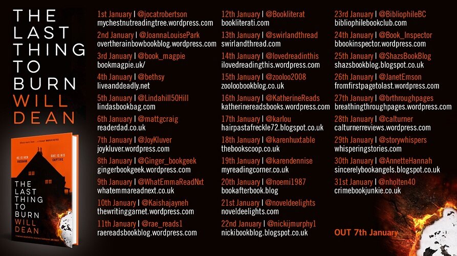 Will Dean Blog Tour Banner