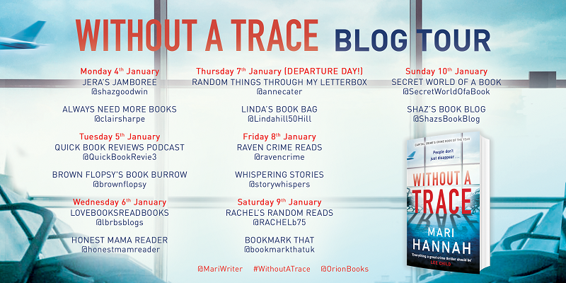 Without a Trace by Mari Hannah Blog Tour Poster