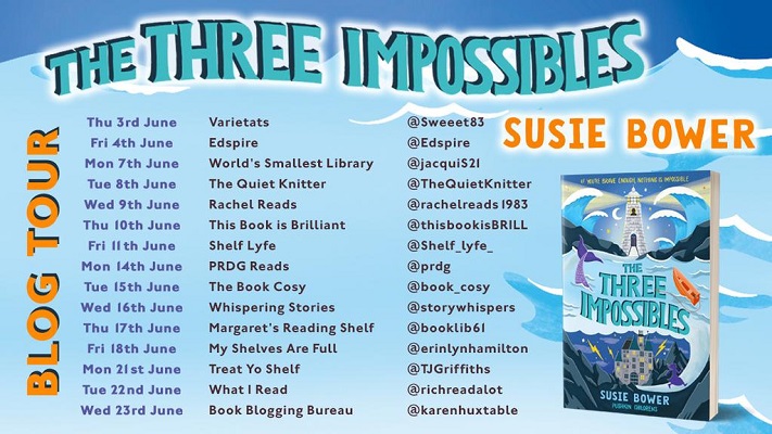 Blog tour poster The Three Impossibles