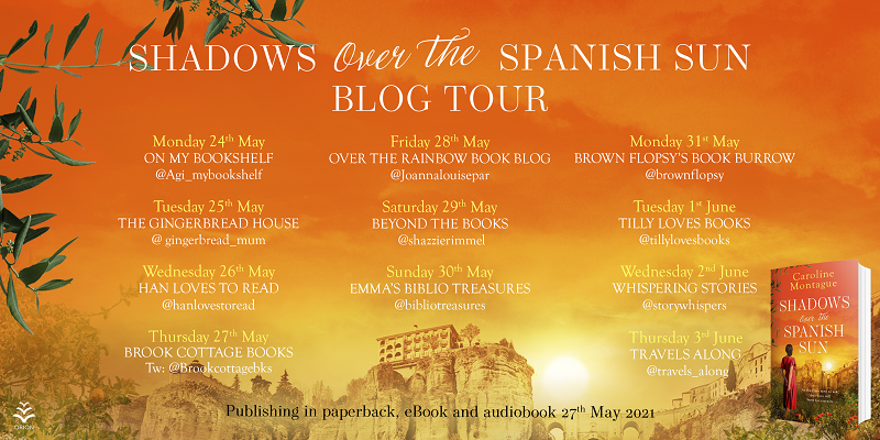 Shadows over the spanish sun Blog Tour Asset