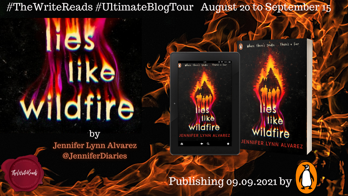 Lies like wildfire blog tour poster