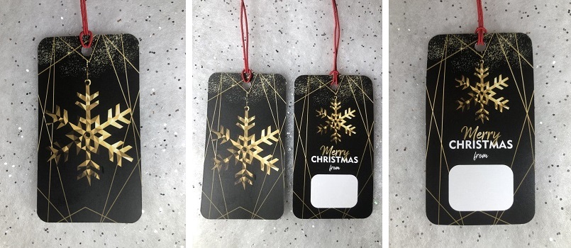 Aura print images Custom Christmas Gift Tags