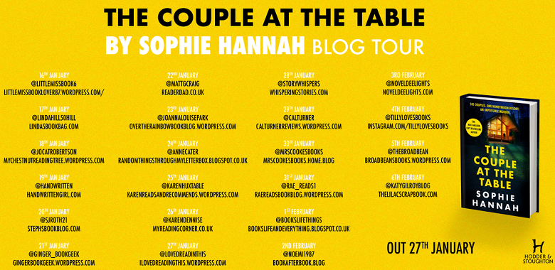 The Couple at the Table by Sophie Hannah tour poster