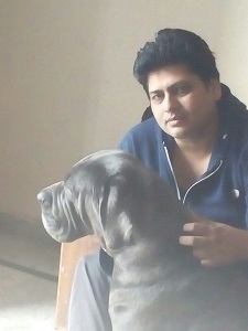 Vikas with dog