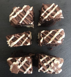 triple chocolate brownie