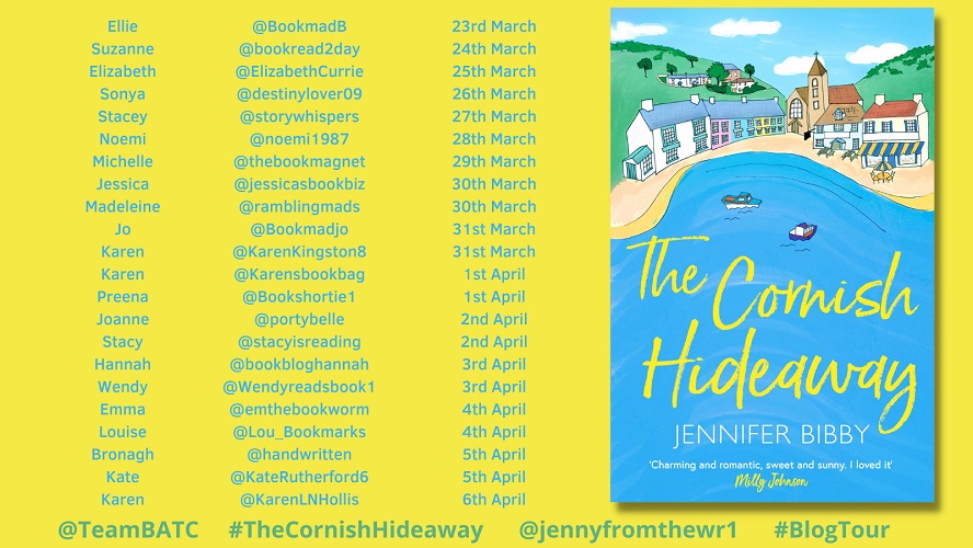 THE CORNISH HIDEAWAY BLOG TOUR POSTER