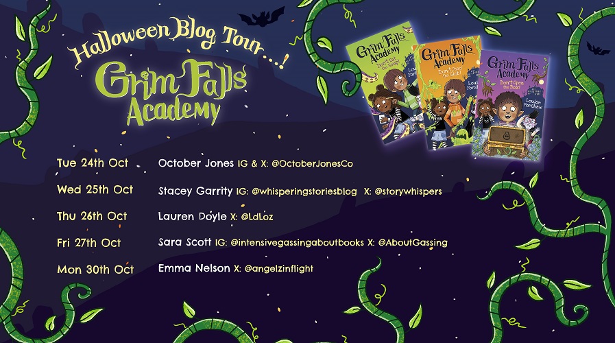 Grim Falls Halloween Blog Tour Graphic